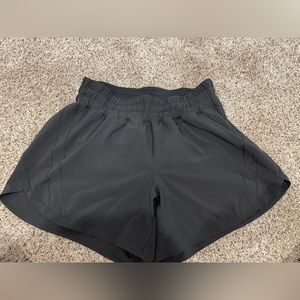 Lululemon Track that lined black shorts